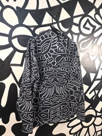 Image 4 of Geometric Vibes Black And White Hoodie