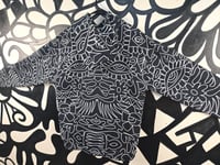 Image 2 of Geometric Vibes Black And White Hoodie