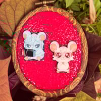 MHA Shigaraki and Fuyumi Hamster Pins ✦ IN HAND