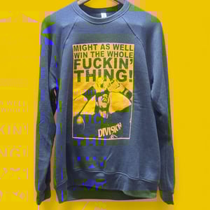 Image of Stone Cold Cal Heather Navy Crewneck Sweatshirt