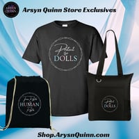 Image 3 of "Protect the Dolls" Zipper Tote Bag