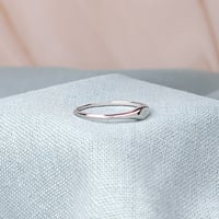 Image 2 of Simplicity Bahá'í signet Ringstone symbol sterling silver ring