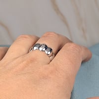 Image 3 of Empyrean Baha'i Ringstone symbol sterling silver ring
