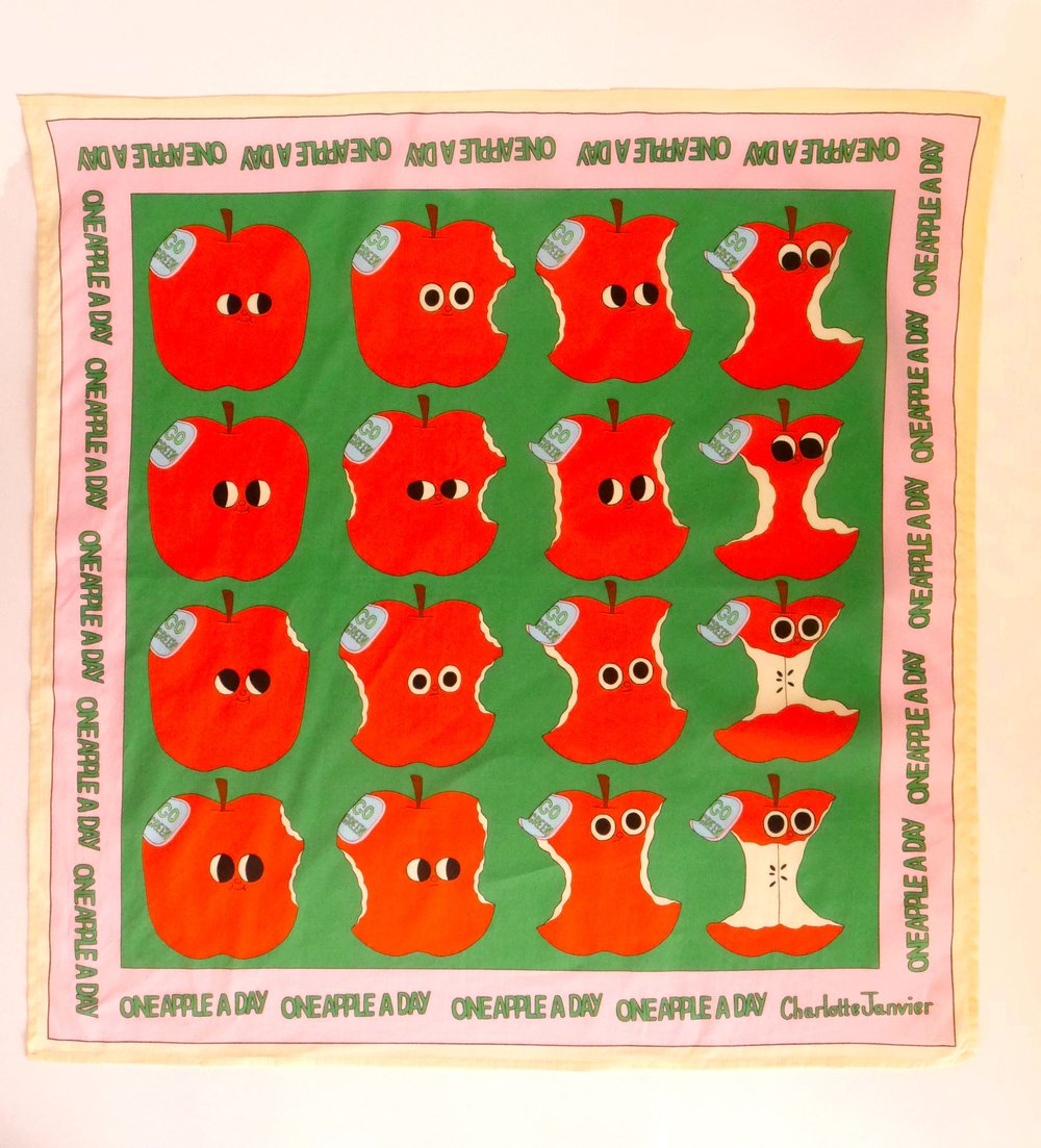 Image of PRE ORDER FOULARD - ONE APPLE A DAY