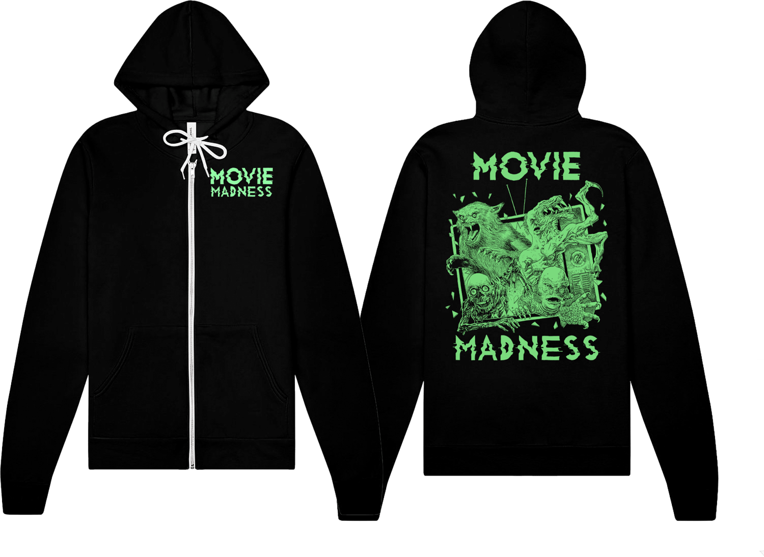 Image of Movie Madness Halloween 2025 Zip-Up Hoodie *LIMITED TO 100*