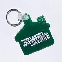 Poppy Robbie Keychain - Neighborhood Green House Key Ring