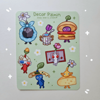 Image 1 of Decor Pikmin Vinyl Sticker Sheet