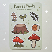 Image 1 of Forest Finds Vinyl Sticker Sheet