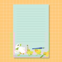 Ducks in a Row Notepad