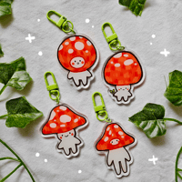 Image 1 of Mushroom Friend Acrylic Keychains