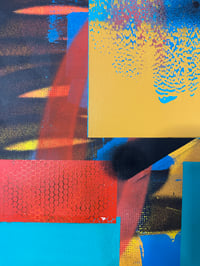 Image 3 of “Electric Dust" — Small Wall Art on Original Canvas 18 x 24”