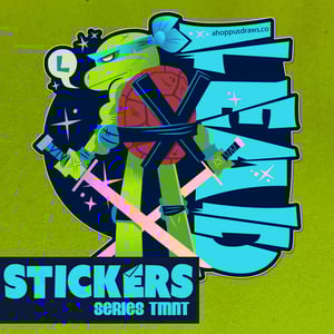 Image of 5" STICKERS Series TMNT: