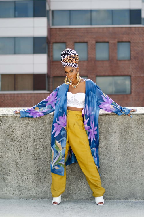 Image of Vintage Jesse Silk High Waisted Trousers