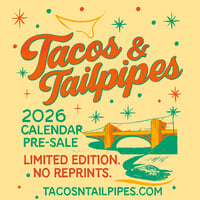 Image 1 of Tacos & Tailpipes 2026 Kustom Car Calendar 