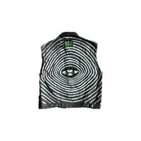 4 eye black denim vest 