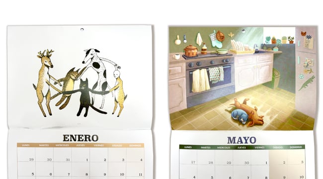 Calendario de ilustradoras 2026 
