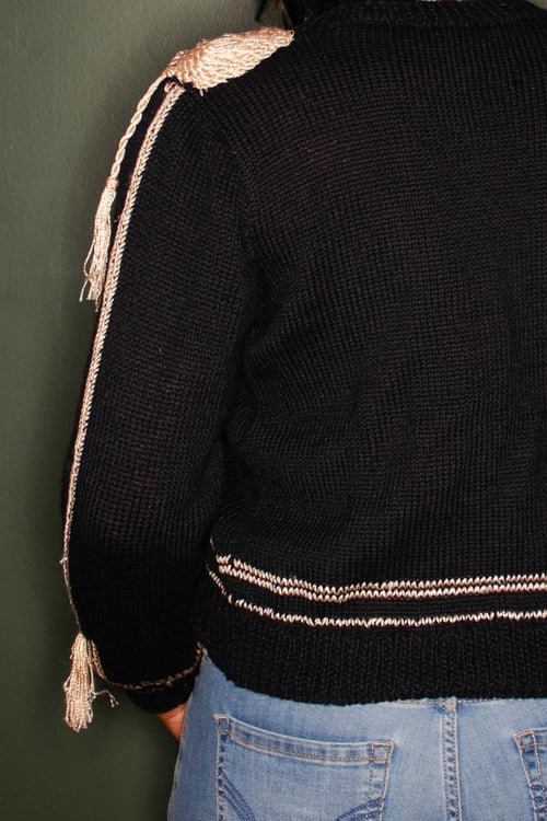 Image of Vintage Karissa Military Style Cardigan Sweater