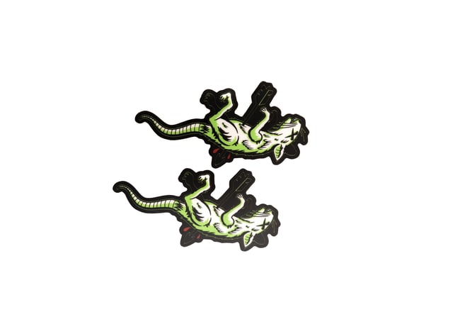 All Rats Die Sticker Pack (Green)
