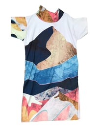 Image 2 of Desert Mountain Cowl Dress