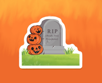 Image 1 of (R.I.P.) Really Into Pumpkins - Sticker