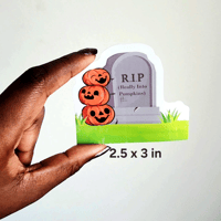 Image 3 of (R.I.P.) Really Into Pumpkins - Sticker