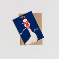 Silly Christmas Goose Card