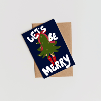Let's Be Merry Christmas Card