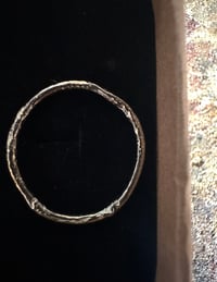Image 3 of "Vein" silver stacker ring 