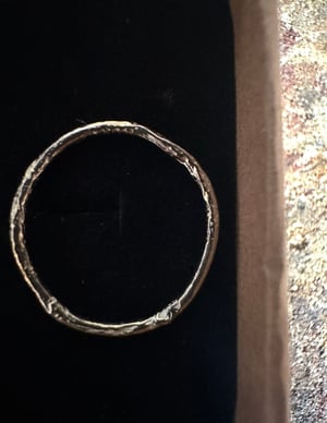 Image of "Vein’ silver stacker ring