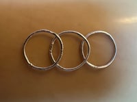 Image 2 of "Vein" silver stacker ring 