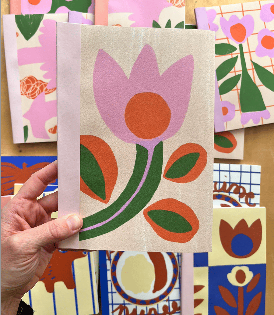 Image of CARNET A5 grosse fleur