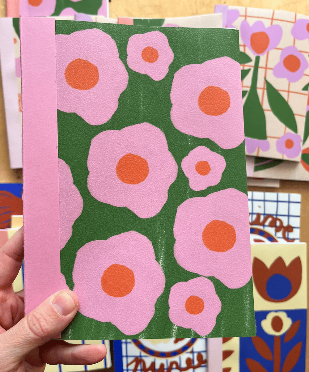 Image of CARNET A5 FLOWER PATTERN
