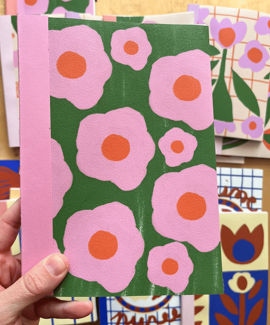 Image of CARNET A5 FLOWER PATTERN