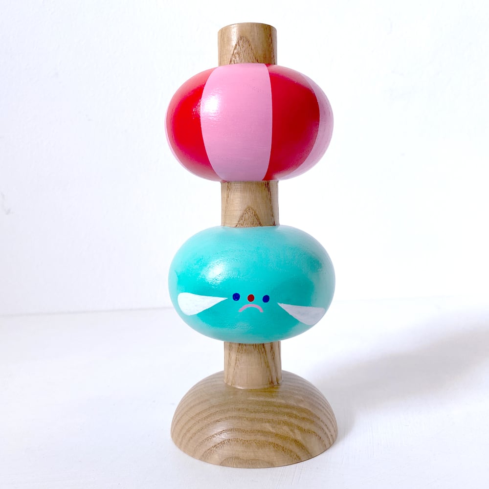 Image of Kerzenhalter-Vasen-Kombi "Jätit grün"