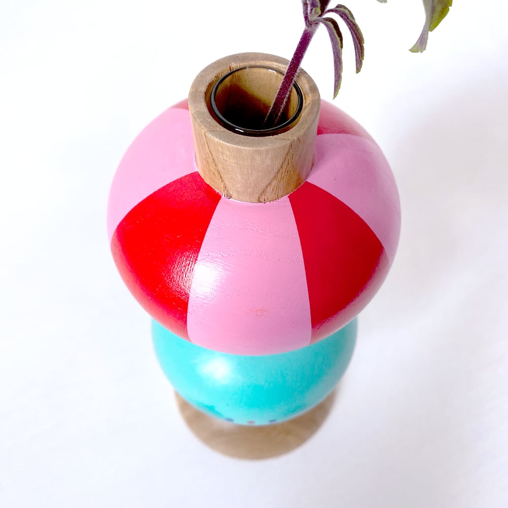 Image of Kerzenhalter-Vasen-Kombi "Jätit grün"