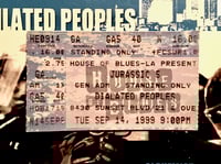 Image 1 of DILATED PEOPLES & THE ALCHEMIST - HEAVY SURVEILLANCE & TICKET STUB HOUSE OF BLUES LA - 9/14/99 