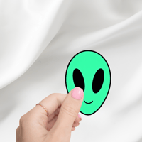 Image 2 of Alien Face Stickers