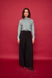 Image 1 of Pantalón ancho Nenúfar negro de Smile