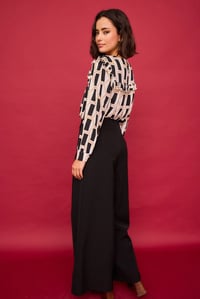 Image 6 of Pantalón ancho Nenúfar negro de Smile