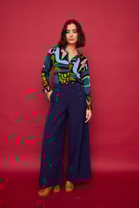 Image 3 of Pantalón ancho Nenúfar azul de Smile