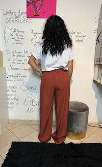 Image 4 of Coordinato mattone gilet+pantalone
