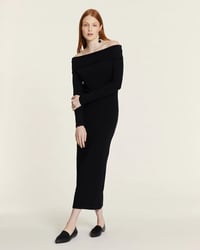 Image 1 of Vestido off the shoulder negro de Pepaloves