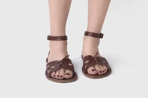 Image of Helia Sandals in Brown - 39 EU - Ready to ship