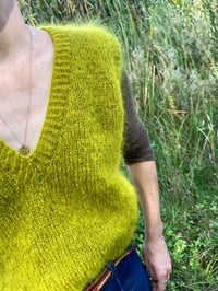 Image 3 of NEW! -- PATRON :  Blue-Velvet Slipover --