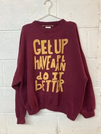 Image 1 of Get Up, dark red XXL (28"P2P, 28"S2H, 33"C2C) 