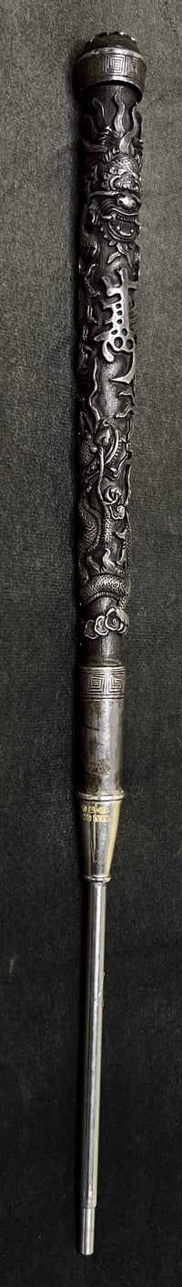 Image 1 of Silver Dragon Tebori Handle