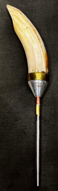 Image 1 of Hippo Tooth Tebori handle