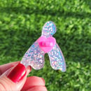 Image 2 of pin's clito paillettes holographique