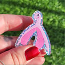 Image 1 of pin's clito paillettes holographique