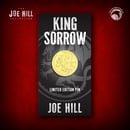 Image 2 of JOE HILL CHARITY EVENT: Limited Signed Edition King Sorrow Whiskey Glass & Coaster Set w/Dragon Pin!